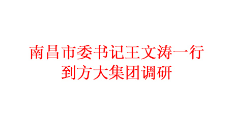 為推進(jìn)項(xiàng)目建設(shè) 加快產(chǎn)業(yè)發(fā)展南昌市委書記王文濤一行到方大集團(tuán)調(diào)研