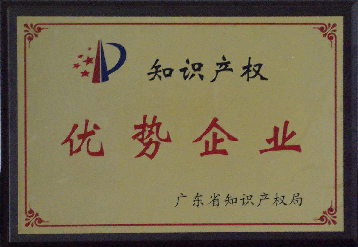 2008.07.16.廣東省知識產權優(yōu)勢企業(yè)